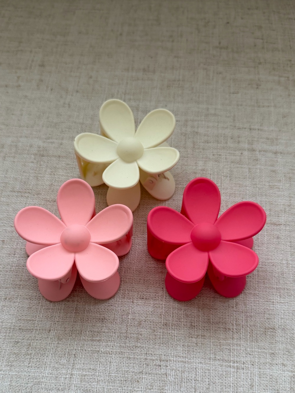 Large flower claw clips